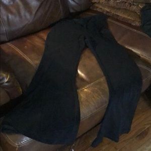 Spandex large black bell bottoms